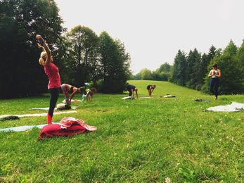 Yoga, Natur - Was gibt es schöneres als Yoga-Stunden direkt am Waldrand auf der Schwäbischen Alb?