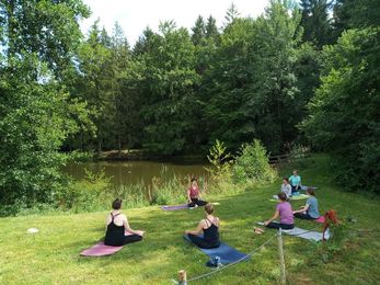 Yoga, Natur, Meditation, Achtsamkeit, See, Retreat